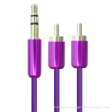 3.5mm Jack Audio Cable with Aluminum Shell Ultra Soft Wire